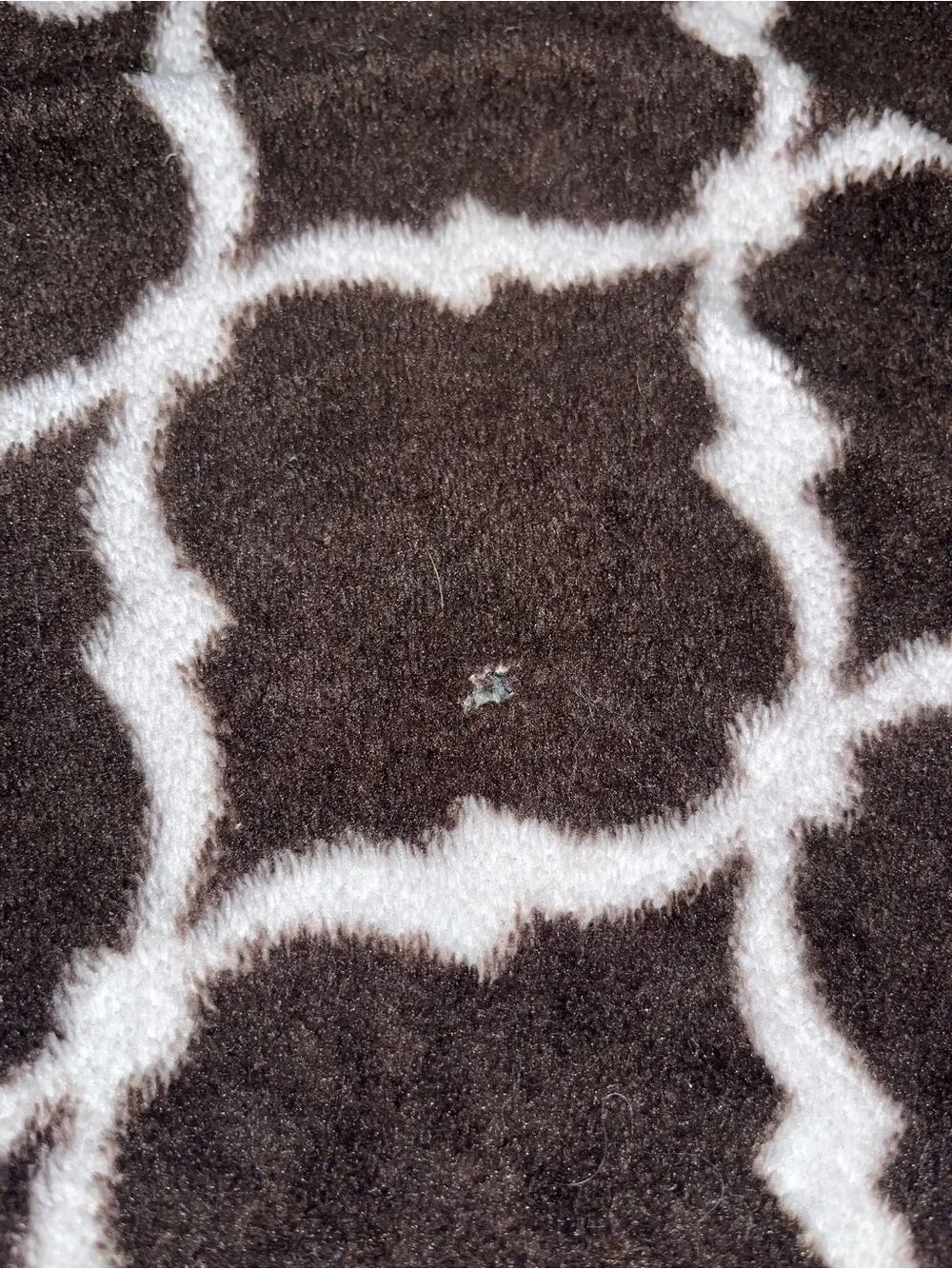 Marshalls Brown and Cream Lattice Plush Throw Blanket